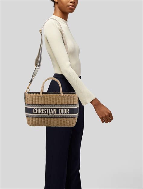 dior wicker bag pink|christian dior basket bag.